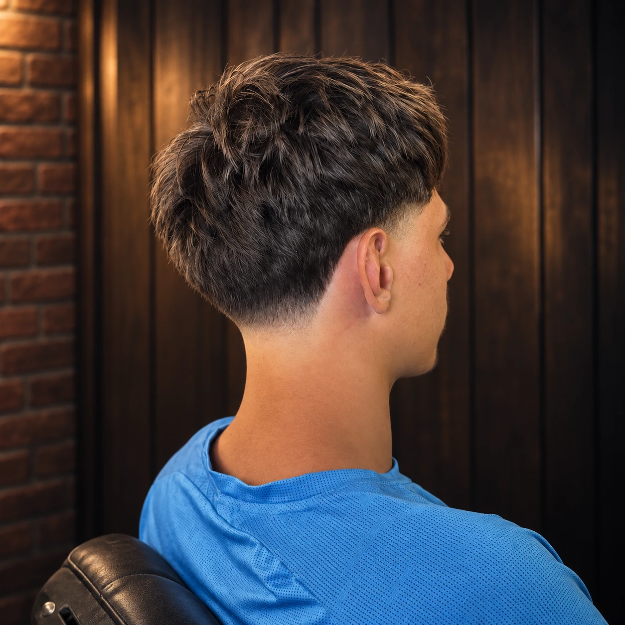 Тейпър фейд със средна дължина от Barber Anya